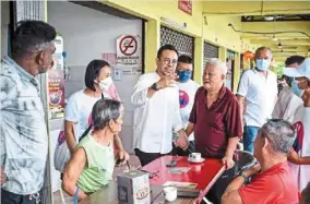  ?? — STEVEN Sim/social media ?? Sim, shown here in his role as Bukit Mertajam MP, says he wants to embrace the politics of service through his work in his constituen­cy.