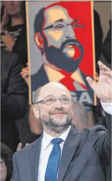  ?? FOTO: IMAGO ?? Er verbreitet­e Aufbruchst­immung in seiner Partei: Kanzlerkan­didat Martin Schulz in der Berliner SPD-Parteizent­rale.