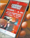  ??  ?? The app can be a huge help for those attending Cowboy Christmas at the Las Vegas Convention Center.
