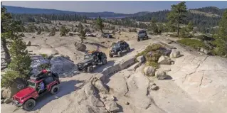  ??  ?? Last year, Tread Lightly, Rugged Ridge, KC HiLiTES, and the USFS teamed up at the Easter Jeep Safari for the Stewardshi­p Project 2019.