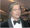  ??  ?? BRAD Pitt, winner of the award for best performanc­e by an actor in a supporting role for Once Upon a Time in Hollywood.