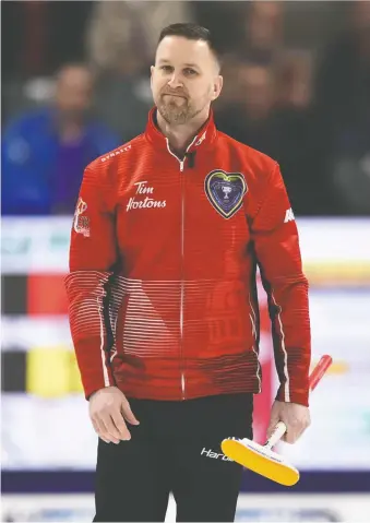  ?? SEAN KILPATRICK/THE CANADIAN PRESS ?? Two-time Brier champ Brad Gushue says this year’s field is deep and talented and the competitio­n for the national championsh­ip has never been tougher.