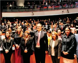  ?? HUIZAR ?? Marcelo Ebrard Casaubón tomó protesta como Secretario de Relaciones Exteriores/mauricio