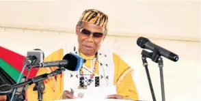  ??  ?? IFP leader Prince Mangosuthu Buthelezi - calling for an end to women abuse Thando Ndlovu