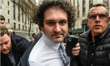  ?? ?? Sam Bankman-Fried, co-founder of FTX, departs from court in New York, on 16 February 2023. Photograph: Bloomberg/Getty Images