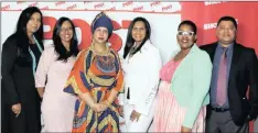  ?? PICTURES: NQOBILE MBONAMBI ?? Yogas Nair (Editor, Mercury), Usha Maharaj (success strategist), Fawzia Peer (eThekwini Deputy Mayor), Natalie Rungan (singer), Slindile Maluleka (Editor, Isolezwe) and Krissy Bisetty (Editor, POST).