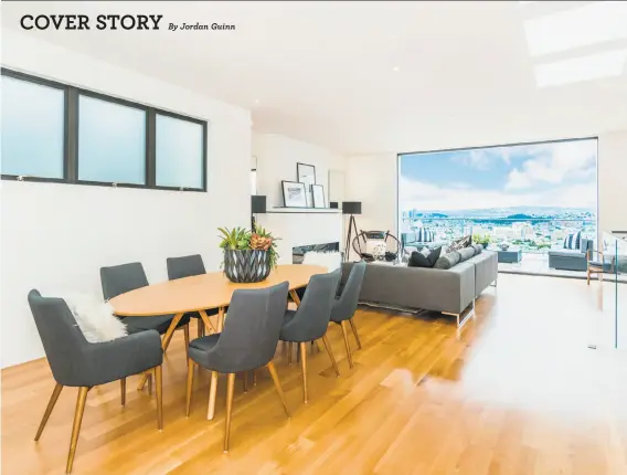  ?? Photograph­y by Olga Soboleva / Vanguard Properties ?? The top floor of 80 Laidley St. in Glen Park has a great room with multiple skylights and sliding glass walls opening to a view deck.