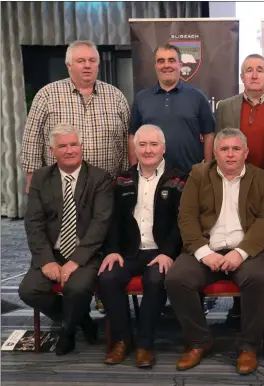  ??  ?? Sligo GAA County Board for 2020; back row: Richard Brennan, Bart Barrins, Cath Dermot Gannon, Declan Rouse, Brendan Leonard, Bernardine McGauran, Sean C