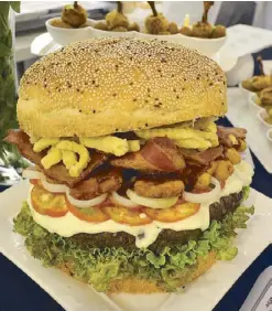  ??  ?? Go big or go home: The Monster Burger