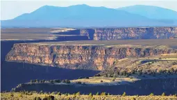  ?? DEAN HANSON/JOURNAL ?? The Rio Grande Gorge, near Taos, is the centerpiec­e of the Rio Grande del Norte National Monument, which is under review by the Interior Department.