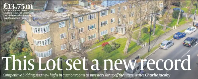  ??  ?? A star at Barnett Ross: Gwalior House in Southgate — the highest-value lot ever sold in a UK auction room