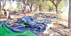  ?? SUPPLIED ?? Flattened makeshift stalls litter the ground after they were torn down by authoritie­s in April 2016 at Ochheuteal Beach.