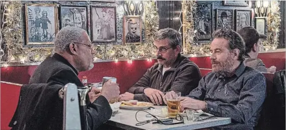  ?? VVS FILMS ?? Laurence Fishburne (left), Steve Carell and Bryan Cranston in “Last Flag Flying.”