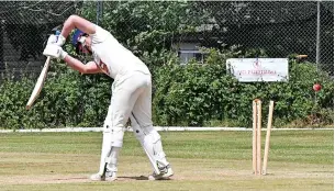  ?? Dave Turner ?? ●●Joel Cross loses his wicket - one of eight for Jack Needham