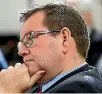  ?? PHOTO: MONIQUE FORD/STUFF ?? Finance Minister Grant Robertson said he was ‘not especially’ concerned by the sharp fall in the NZ dollar.