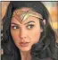  ??  ?? Gal Gadot as Justice League’s Wonder Woman