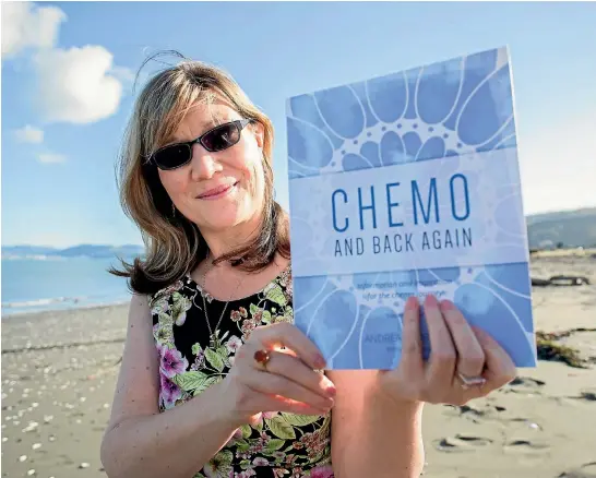 ?? MAARTEN HOLL/FAIRFAX NZ ?? Chemo bag essentials and the benefits of eating jelly are some of the tips in Andrea Fairbairn’s Chemo and Back Again, which she wrote during her second battle with breast cancer.