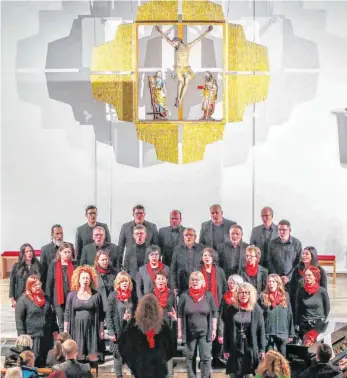  ?? FOTO: THOMAS SIEDLER ?? In der Ellwanger Heilig-Geist-Kirche hat der Chor Joy of Gospel bei einem Benefizkon­zert zugunsten eines Bildungspr­ojekts für Äthiopien seine Klasse bewiesen.