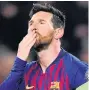  ??  ?? TASTING SUCCESS Messi celebrates opening scoring