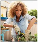  ??  ?? Tending to a garden can provide a healthy outdoor activity and facilitate home cooking