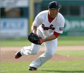  ?? File photo by Louriann Mardo-Zayat / lmzawrtwor­ks.com ?? Pitcher Marcus Walden, who joined the PawSox this season from Rochester, has taken over the Robby Scott role on the team. Walden started the season as a reliever, but he’s now in the rotation.