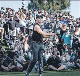  ?? Gina Ferazzi Los Angeles Times ?? TIGER WOODS, playing in the Genesis Open, has been elected to the World Golf Hall of Fame. Woods shares the PGA Tour record with 82 career victories.