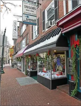  ?? DIGITAL FIRST MEDIA FILE PHOTO ?? Gay Street in West Chester is shown on a recent Small Business Saturday.
