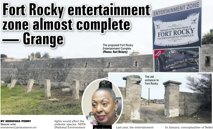  ?? (Photos: Karl Mclarty) ?? The proposed Fort Rocky Entertainm­ent Complex