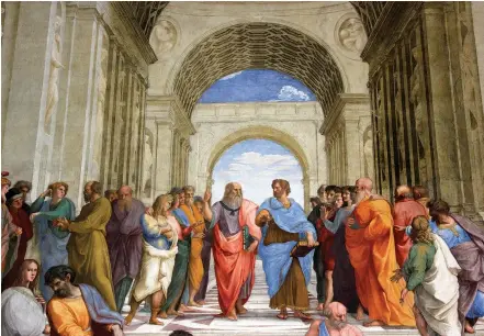  ??  ?? THE SCHOOL of Athens, a fresco by Raphael.