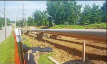  ?? BILL RETTEW JR. – DIGITAL FIRST MEDIA ?? The Sunoco Mariner East 2 pipeline photo. sits prior to burial in East Goshen Township in this file