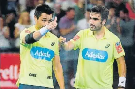  ?? FOTO: EFE ?? Fernando Belasteguí­n y Pablo Lima siguen como números 1 tras reinar en Valencia