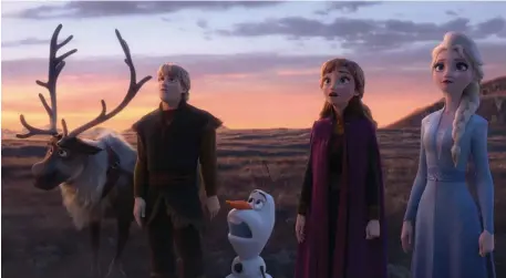  ??  ?? DOMINATION: Disney’s ‘Frozen 2’ topped the box office for the second week.