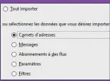  ??  ?? Thunderbir­d permet d’importer les contacts mais également les messages et flux RSS