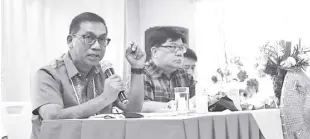  ?? ENRICO BELGA JR., DOST OSEC ?? SCIENCE Secretary Renato U. Solidum Jr. at the “2023 Community Multimedia Summit” at the Aklan State University-banga Campus on January 11.