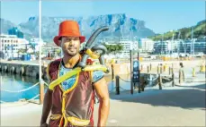  ??  ?? A stilt walker at the V&A Waterfront.