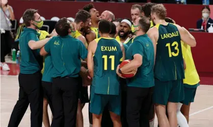  ?? Photograph: Molly Darlington/Reuters ?? Australia celebrate their bronze medal victory.