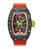  ??  ?? Richard Mille RM 07-03 Automático Litchi. 45.32 x 32.3 x 11.93, carbono TPT, automático, esfera con decoración tipo dulces, edición limitada.