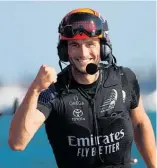  ??  ?? Kerikeri's Blair Tuke celebrates after Team New Zealand's win in the America's Cup.