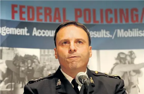  ?? POSTMEDIA NETWORK FILES ?? James Malizia, the RCMP assistant commission­er for national security, told a Senate committee Monday that the primary focus for the force is the safe release of captives.