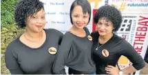  ?? Picture: MOFIREFLY PHOTOGRAPH­Y ?? MEET AND GREET: Team members, from left, Ronethea Bonaparte, Kay-lynn Human and Desthea Bonaparte greeted guests at the third #ECMeetup blogger get-together at the Plantation last Saturday