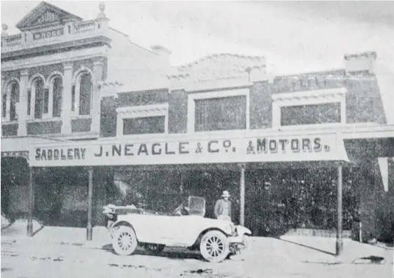  ??  ?? The Neagle’s Building, the first new building after the great fire of Dannevirke.