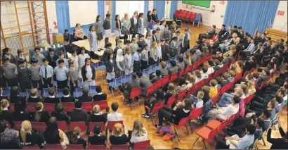  ??  ?? At King David Primary School in Birmingham only 25 per cent of pupils are Jewish, and 70 per cent are Muslim