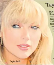  ?? ?? Taylor Swift