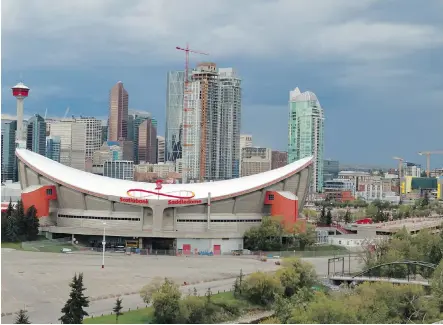  ?? LORRAINE HJALTE/ CALGARY HERALD ?? Plans for a new $ 890- million arena leave the fate of the current Saddledome site in doubt.