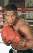  ??  ?? A young Mike Tyson was also too wary of George Foreman to fight the former champion.