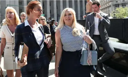  ?? ?? Virginia Giuffre (right) alleges she was assaulted by Prince Andrew. He strongly denies the allegation. Photograph: Shannon Stapleton/ Reuters