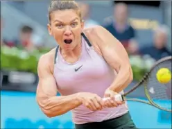  ?? ?? Simona Halep, durante el Madrid Open de este año.