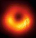  ?? ?? Right: Following the release of the first image of a black hole in 2019, astronomer­s captured a new polarised view of the same black hole