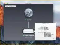  ??  ?? The Airport Extreme uses the Double NAT scheme to work around having two DHCP servers active.