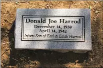  ?? Courtesy photo ?? On April 14, 1942, Donald (Donnie) Joe, who was just over 3 years old, wandered off, fell into a creek and drowned. He was buried in an unmarked grave in Sierra Vista Cemetery until Taoseños recently helped his family find and mark his grave.